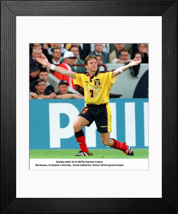 Framed Print : World Cup France 1998 Group A Scotland 1 Norway 1 Footballer Framed Print : World Cup France 1998 Group A Scotland 1 Norway 1 Footballer