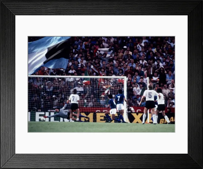 Framed Print : Italy 3 West Germany 1 World Cup 1982 football Final Paul Breitner 3 scores Framed Print : Italy 3 West Germany 1 World Cup 1982 football Final Paul Breitner 3 scores