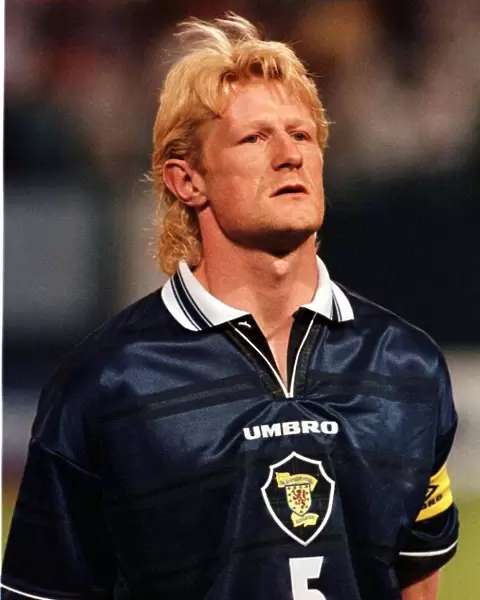 Colin Hendry Scotland captain May 1998 before World Cup warm up match against Colombia