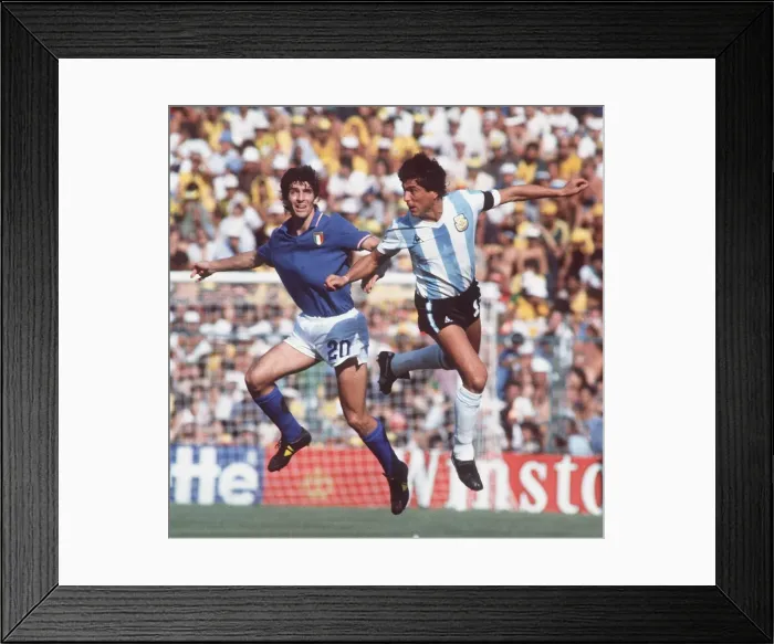 Framed Print : World Cup 1982 Group C Italy 2 Argentina 1 Paolo Rossi (20 Framed Print : World Cup 1982 Group C Italy 2 Argentina 1 Paolo Rossi (20