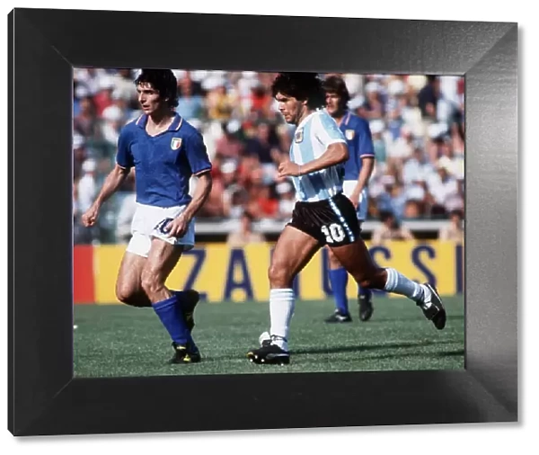 World Cup 1982 Group C Italy 2 Argentina 1 Diego Maradona (10