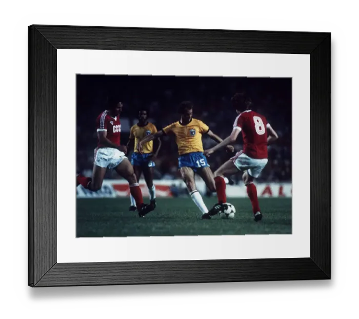 Framed Print : Brazil v Russia World Cup 1982 football Falcao (15