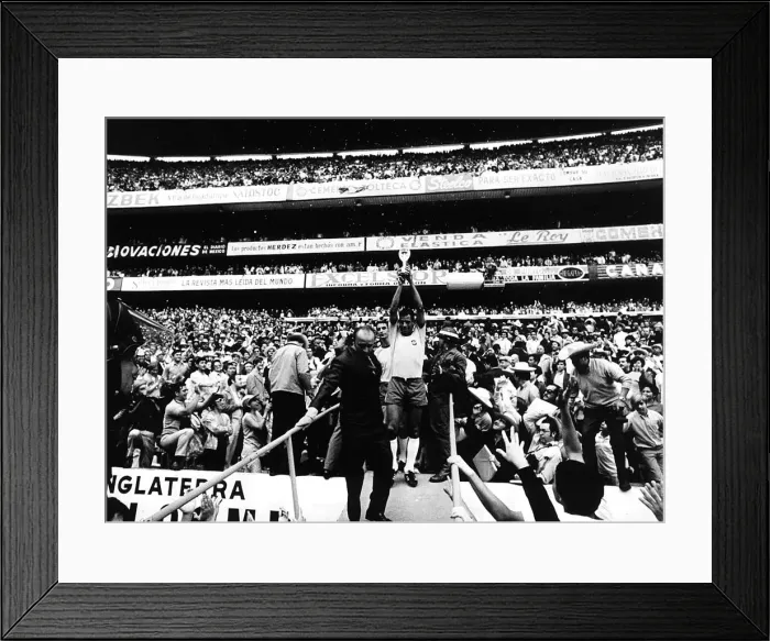 Framed Print : World Cup 1970 Final Brazil 4 Italy 1 Azteca Stadium