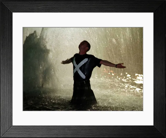 Framed Print : Scotland football fan World Cup France 1998 football 23rd June 1998