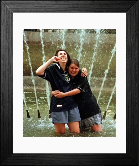 Framed Print : World Cup France 1998 tartan army female members Marianne Madill Framed Print : World Cup France 1998 tartan army female members Marianne Madill