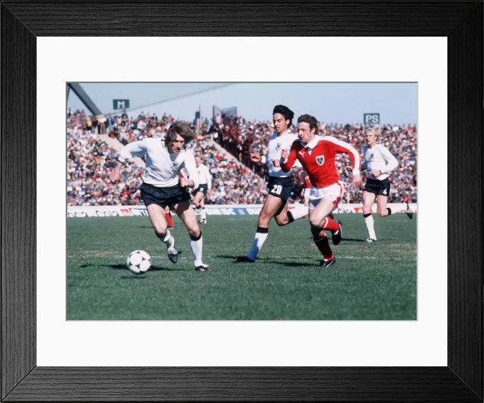 Framed Print : West Germany v Austria World Cup 1978 football Strasser Austria