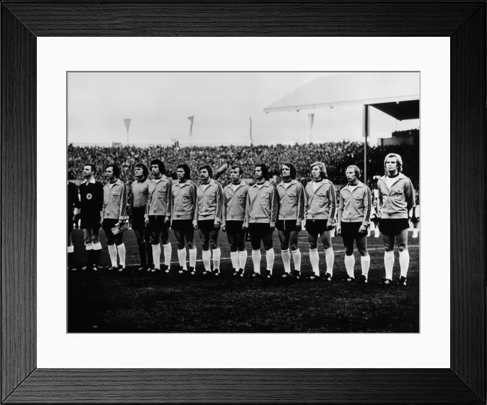 Framed Print : West German World Cup Team 1974