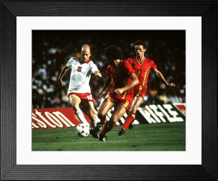 Framed Print : World Cup 1982 Group A Poland 3 Belgium 0 Framed Print : World Cup 1982 Group A Poland 3 Belgium 0