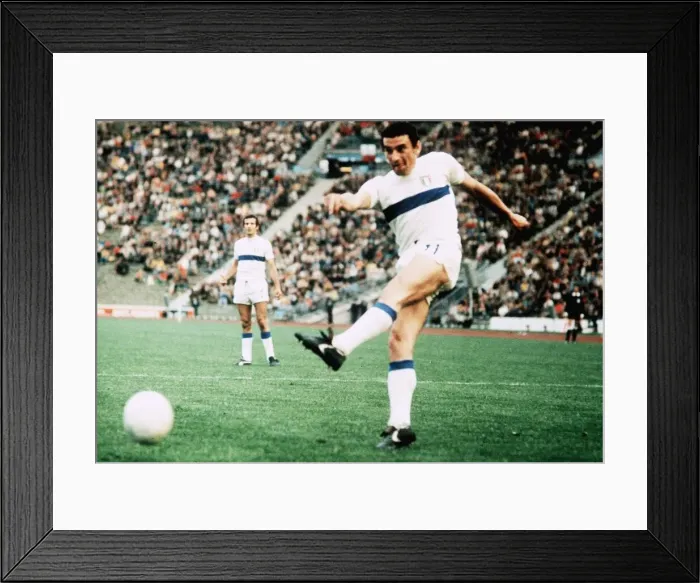 Framed Print : Italy versus Haiti World Cup 1974 Luigi Riva Framed Print : Italy versus Haiti World Cup 1974 Luigi Riva
