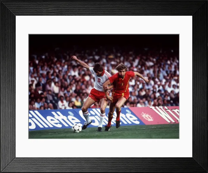 Framed Print : World Cup 1982 Group A Poland 3 Belgium 0 Stefan Majewski of