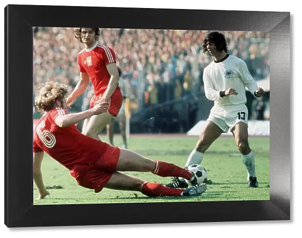 Football World Cup 1974 West Germany 1 Poland 0 in Frankfurt Gerd Muller