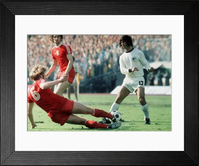 Framed Print : Football World Cup 1974 West Germany 1 Poland 0 in Frankfurt Gerd Muller Framed Print : Football World Cup 1974 West Germany 1 Poland 0 in Frankfurt Gerd Muller