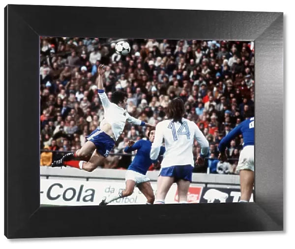 France v Italy World Cup 1978 football Platini jumps for ball, Berdoll no14