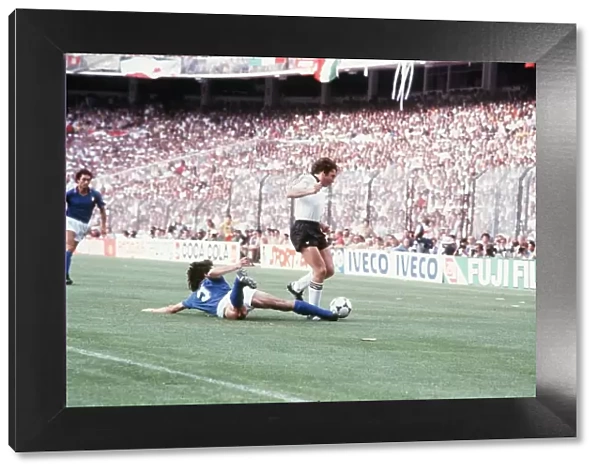 Italy v Wests Germany 1982 World Cup match Collovati slide tackles Fisher