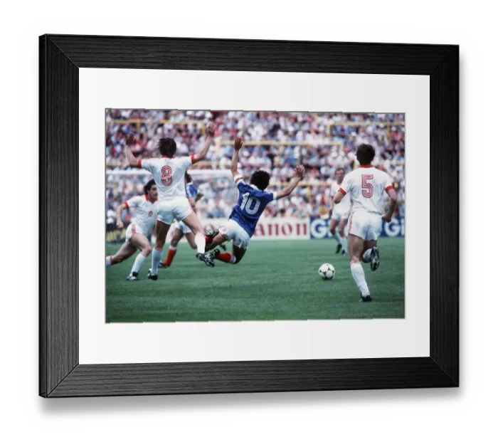 Framed Print : France v Czechoslovakia World cup 1982 Antonin Panenka (8
