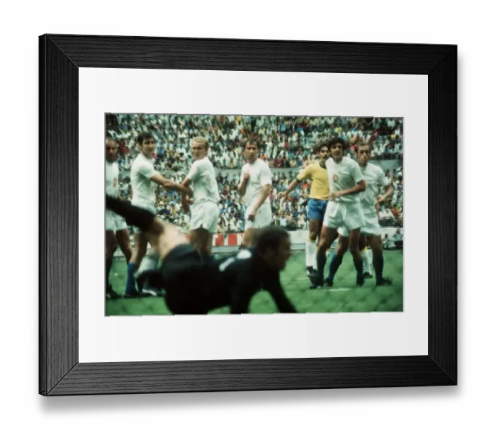 Framed Print : World Cup 1970 Group C Brazil 4 Czechoslovakia 1 Jalisco