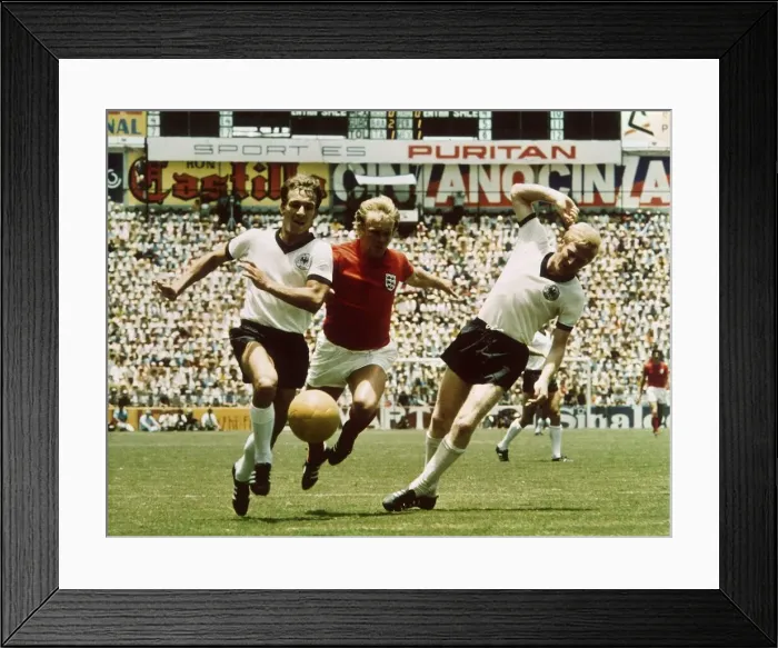 Framed Print : Football World Cup 1970 England 2 West Germany 3 after extra time