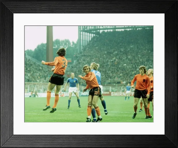 Framed Print : Holland v Sweden World Cup 1974 football Framed Print : Holland v Sweden World Cup 1974 football