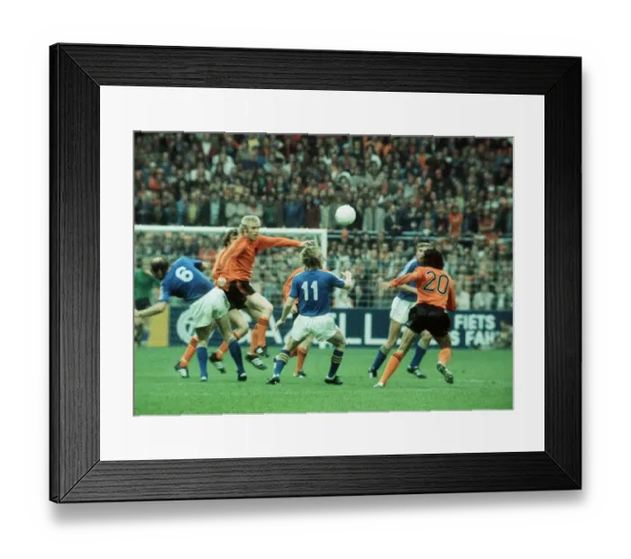 Framed Print : Holland v Sweden World Cup 1974 football Framed Print : Holland v Sweden World Cup 1974 football