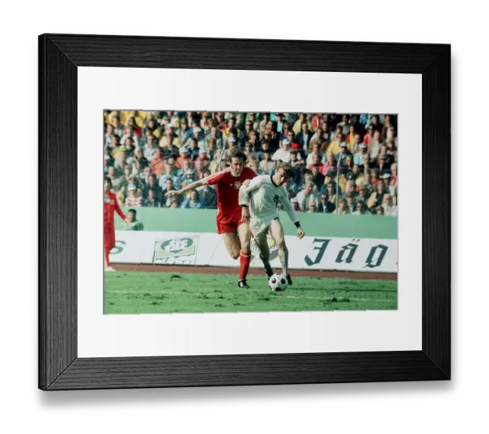 Framed Print : West Germany 1 Poland 0 Football World Cup 1974 Musial Poland holds back Framed Print : West Germany 1 Poland 0 Football World Cup 1974 Musial Poland holds back