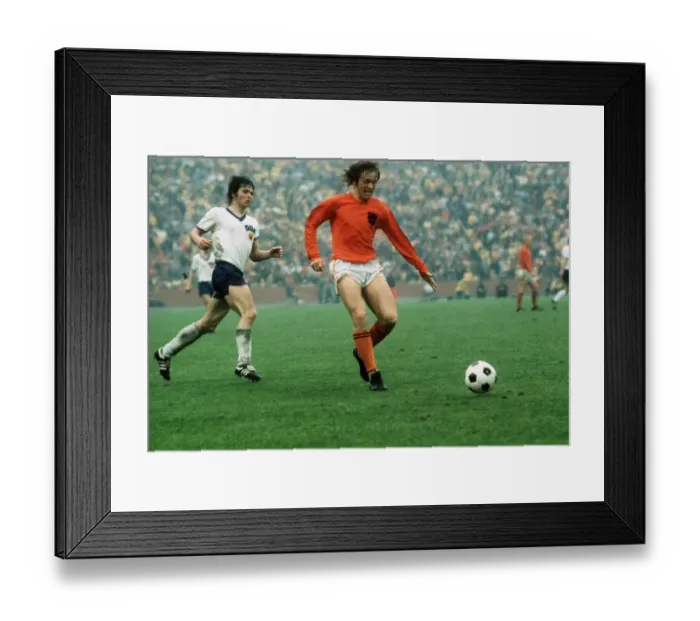 Framed Print : East Germany v Holland World Cup 1974 football Framed Print : East Germany v Holland World Cup 1974 football