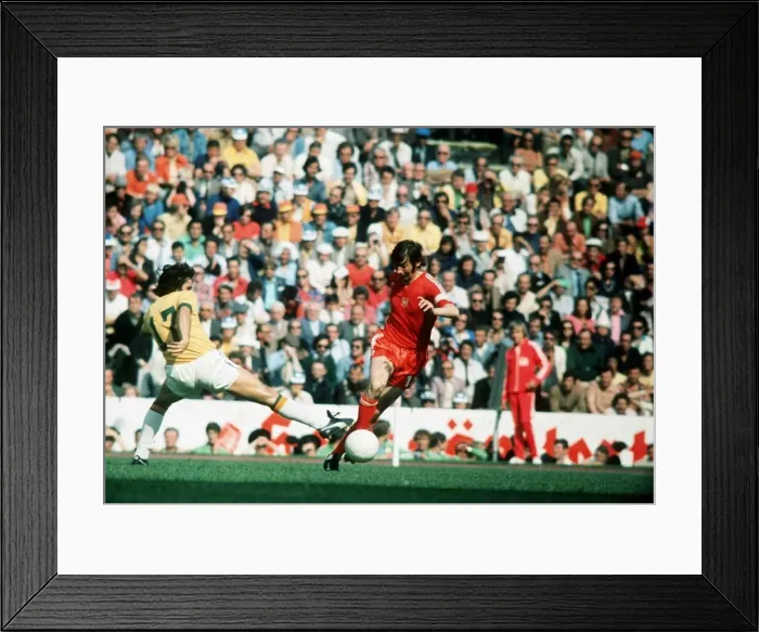 Framed Print : Brazil v Poland World Cup 1974 football Framed Print : Brazil v Poland World Cup 1974 football