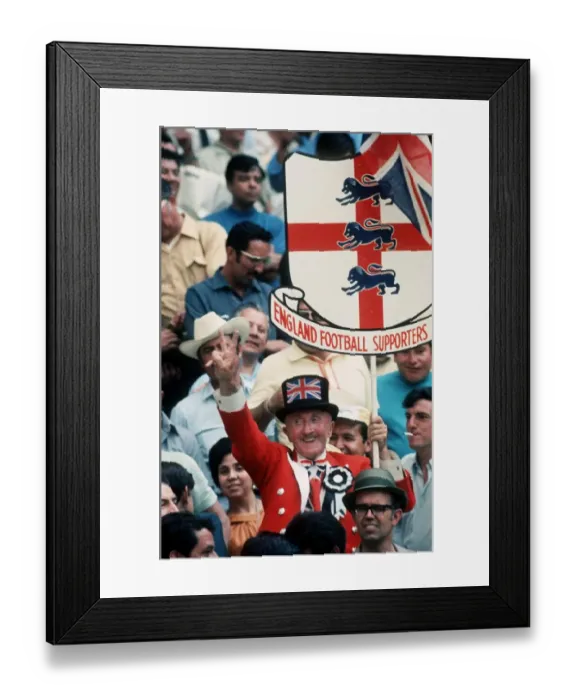 Framed Print : World Cup 1970 Group C England 1 Romania 0 Jalisco