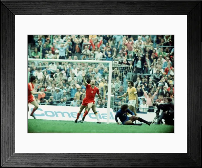 Framed Print : Brazil v Poland World Cup 1974 football Framed Print : Brazil v Poland World Cup 1974 football