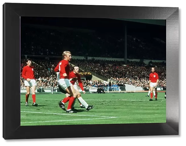 World Cup Final 1966 England West Germany Bobby Moore Martin Peters Nobby Stiles