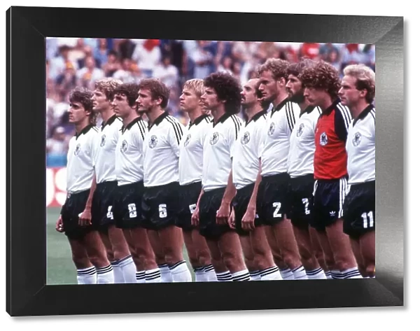 Football World Cup Final 1982 Italy 3 West Germany 1 in Madrid German Team L
