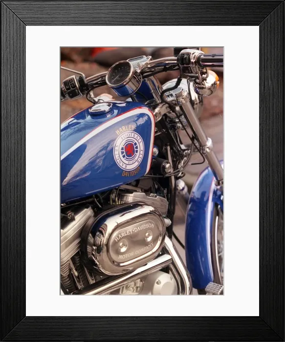 Framed Print : Rangers Harley Davidson motorcycles from West Coast Harley, for sale 7500