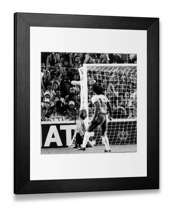 Framed Print : World Cup Football 1982 Brazil 4 Scotland 1 in Seville