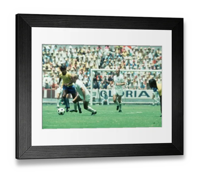 Framed Print : World Cup 1970 Group C England 0 Brazil 1 Jalisco