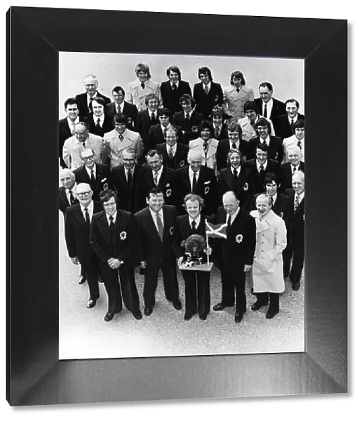Scotland World Cup Football Squad 1974 July 1974 Wearing official suits