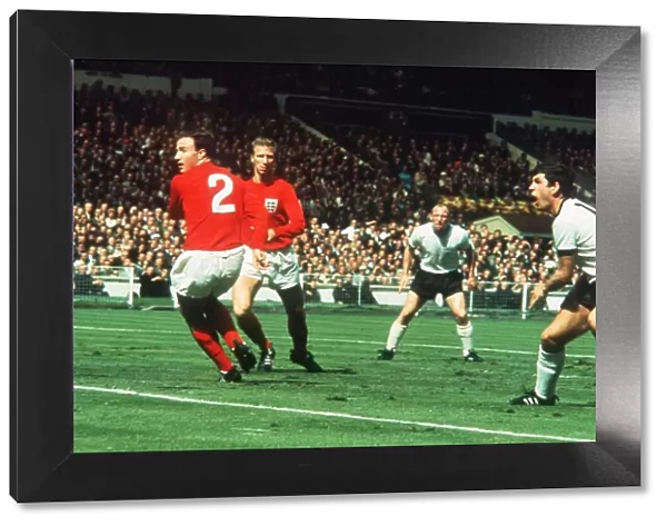 World Cup Final 1966 England 4 Weat Germany 2 George Cohen with back turned