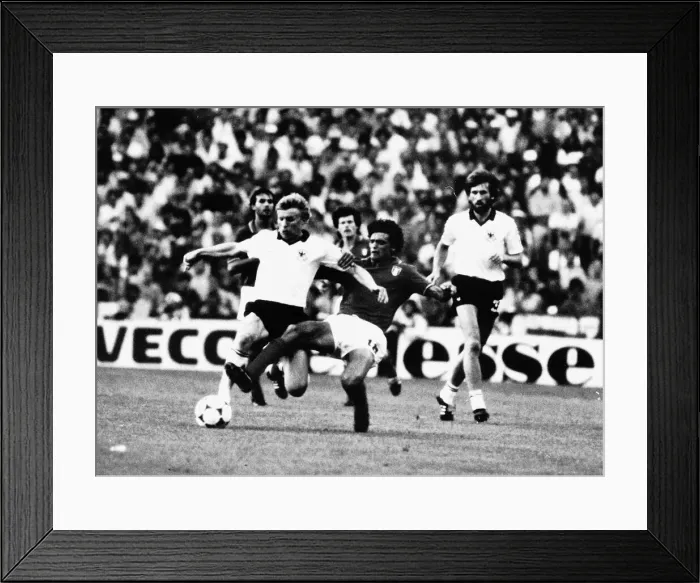 Framed Print : Football World Cup Final 1982 West Germnay 1 Italy 3 in Madrid