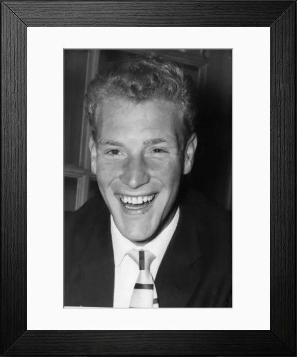 Framed Print : Ron Flowers Wolverhampton Wanderers midfielder 1952-1967, October 1962