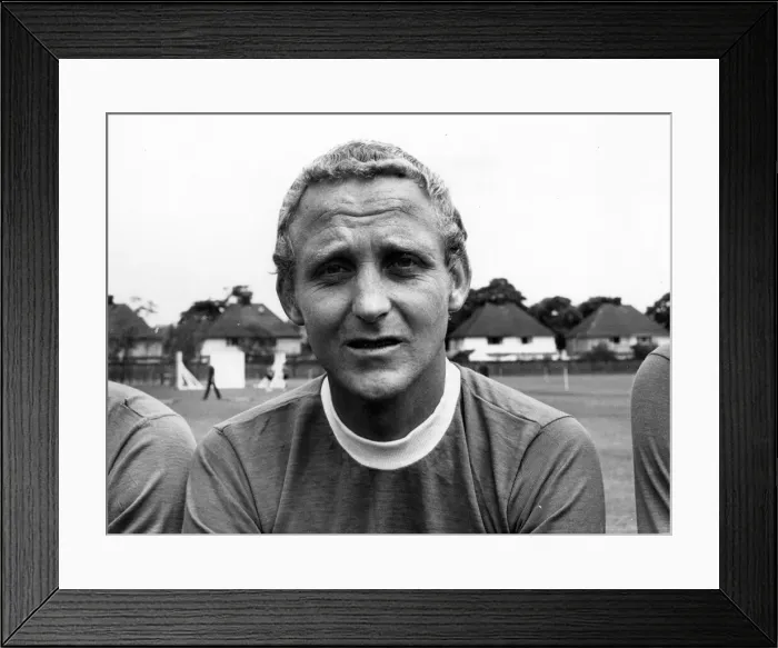 Framed Print : Alex Young Everton football player July 1968