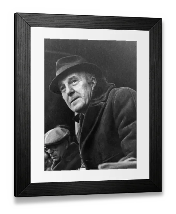Framed Print : Stan Cullis former manager of Wolverhampton Wanderers at the Baseball ground where he Framed Print : Stan Cullis former manager of Wolverhampton Wanderers at the Baseball ground where he