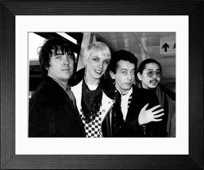 Framed Print : British pop group The Tourists with 1980 Scottish singer Annie Lennox Framed Print : British pop group The Tourists with 1980 Scottish singer Annie Lennox