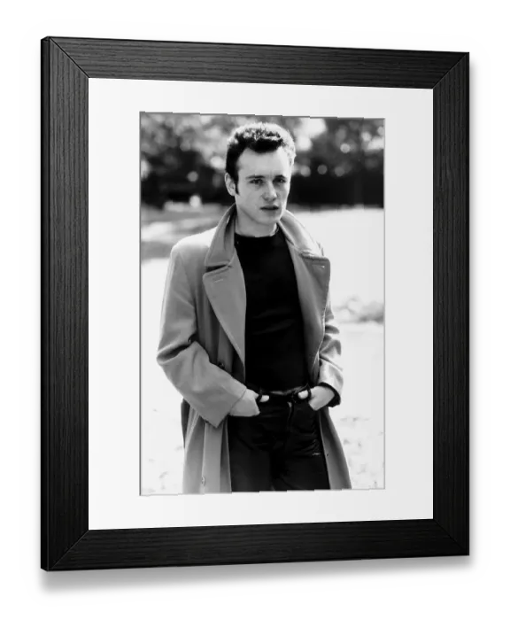 Framed Print : Adam Ant pop singer coat hands in pockets Circa 1980