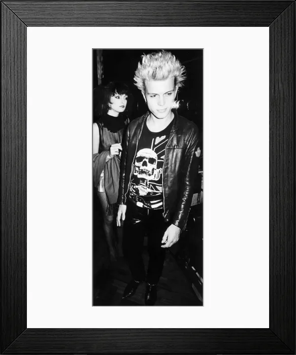 Framed Print : Billy Idol pop singer punk group Generation X 1980 Framed Print : Billy Idol pop singer punk group Generation X 1980