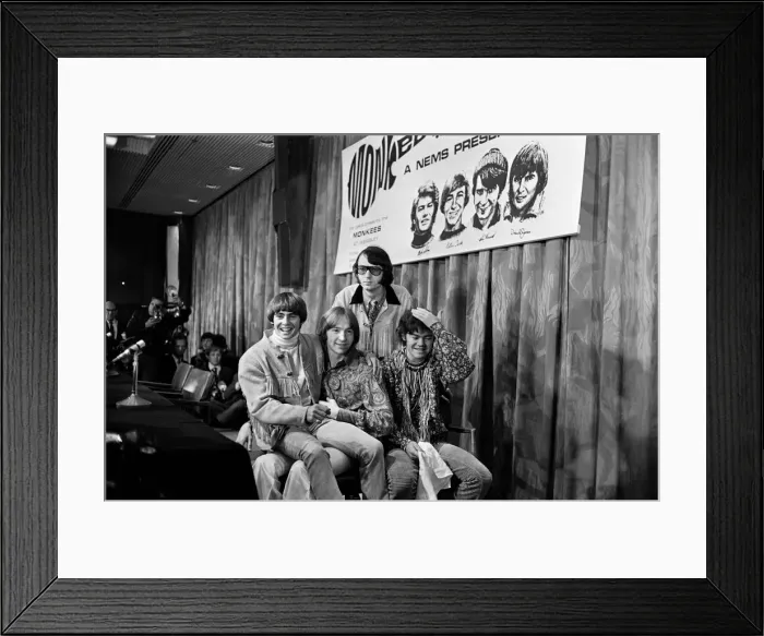 Framed Print : Members of the 1960s pop group The Monkees Davy Jones, Mickey Dolenz Framed Print : Members of the 1960s pop group The Monkees Davy Jones, Mickey Dolenz