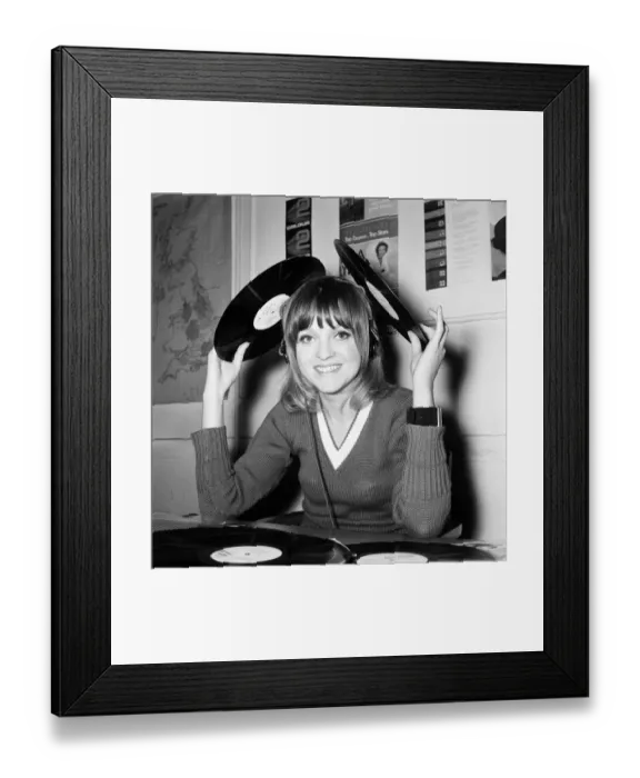 Framed Print : The first Radio 1 female DJ Annie Nightingale starts 1970 with two new shows of her own