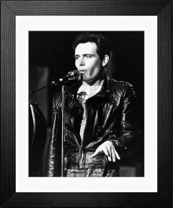 Framed Print : Adam Ant British singing on stage 1984