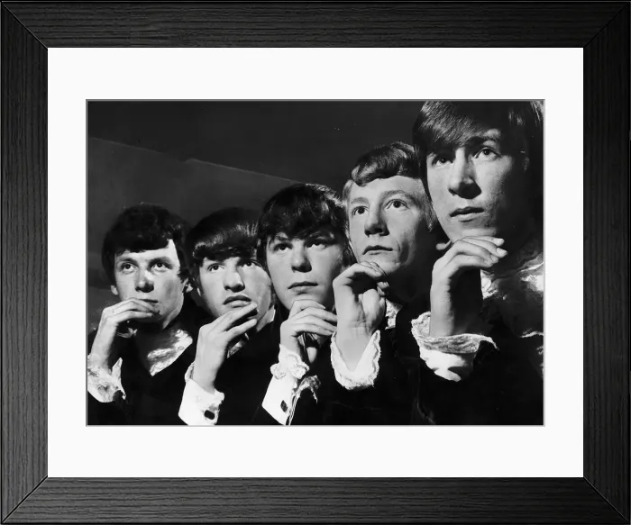 Framed Print : The Poets pop group from the 1960s