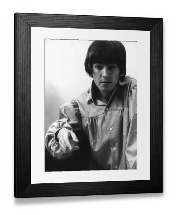 Framed Print : George Harrison plays Monopoly (with singer-songwriter Jackie de Shannon