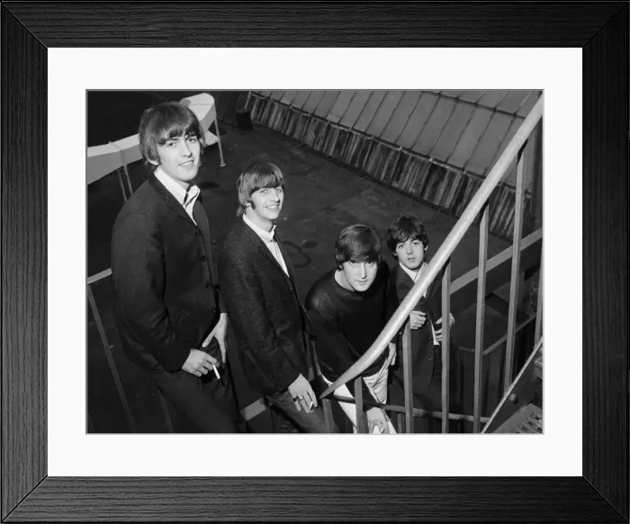 Framed Print : The Beatles before playing the Opera House Blackpool 16 August 1964