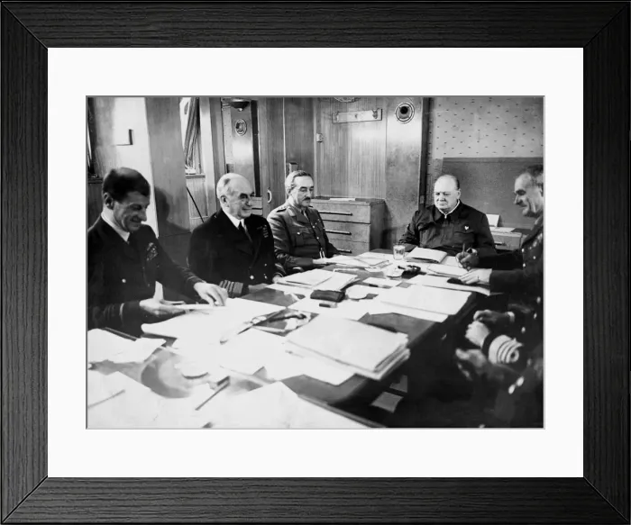 Framed Print : Admiral of the Fleet Sir Dudley Pound, General Sir Alan Brooke Framed Print : Admiral of the Fleet Sir Dudley Pound, General Sir Alan Brooke