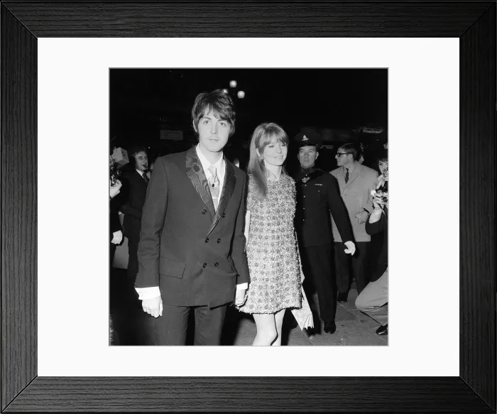 Framed Print : The Beatles October 1967 Paul McCartney attending a film premiere in London with Framed Print : The Beatles October 1967 Paul McCartney attending a film premiere in London with